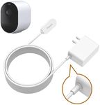 Charging Cable for Arlo Ultra/Ultra 2/Arlo Pro4/ 5S/Arlo Go 2 Integration Adapter, 15ft/4.6M Magnetic Charging Cable Weatherproof Indoor Cable Compatible Arlo Ultra/Ultra 2 and Arlo Pro 4/5S