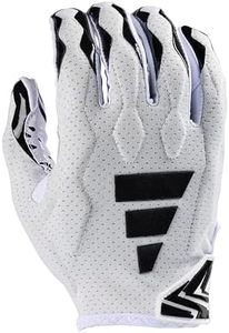 adidas Freak 6.0 Padded Receiver Football Gloves, White/Black, Medium