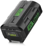Powilling Replacement for Ryobi 40V Battery 6.0Ah Lithium-Ion, Compatible with OP40601 OP4050A OP4040 - Quick Charging & LED Indicator for Lawn Mower/Blower (UL Certified, OP4026 Included)