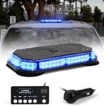 Xprite Blue LED Strobe Light Bar Ma