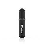 Travalo Classic- Perfume Atomizer|Lightweight, Refillable and Portable Spray Bottle| Patented Genie-S Technology|Carry during Travel, to Gym and to Office| TSA approved |Capacity- 5 ml|Black