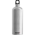 SIGG - Aluminium Water Bottle - Traveller Alu - Climate Neutral Certified - Suitable For Carbonated Beverages - Leakproof - Lightweight - BPA Free - Alu - 1 L