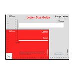 Royal Mail Size Guide, Large Letter Template, Brand New!