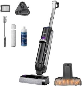 Eureka RapidWash NEW630 Nass Trockensauger Kabelloser Staubsauger mit 170° Neigung,60°C Heißlufttrocknung,21600 Pa Saugkraft,Saugwischer 38min,Selbstreinigung und Anti-Tangle für Hartböden,LED-Anzeige