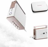 Newbealer Travel Steam Iron for Clothes, Global Voltage 100-240V Handheld Steamer, 293℉ Dry Ironing, Non-Stick Ceramic Soleplate, Horizontal & Vertical Steaming, Auto-off, Silicone Rest & Zipper Bag