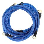 DriSentri 5 Point Car Universal Earth Ground Cables Grounding Wire System Kit High Performance Improve Power for Car Truck, Blue