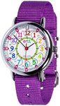 EasyRead Time Teacher Analog Watch for Kids, Unisex, 33mm Case, Nylon Strap, Easy to Learn Time Telling