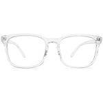 MAGIMODAC Blue Light Blocking Glasses Reading Glasses Lightweight Frame Eyeglasses 1.0 1.25 1.5 1.75 2.0 2.25 2.5 2.75 3.0 3.5 4.0 Unisex for Women and Men and Aged (Transparent, 3.0)