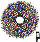 Tcamp 336 FT 1000 LED Multicolor Christmas Tree Lights Outdoor Indoor, LED String Lights with Memory Timer, 8 Modes Colorful Fairy Lights for Christmas Wedding Party Room Decor