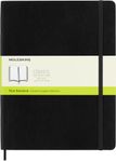 Moleskine Classic Plain Paper Notebook, Soft Cover and Elastic Closure Journal, Color Black, Size Extra Large 19 x 25 cm , 192 Pages