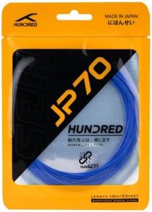 HUNDRED JP 70 Badminton String | Versatile Power & Control | Durable Synthetic Gut | Comfortable Shock Absorption | Reliable Tension & Playability | Made in Japan (Ultramarine Blue)