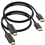 DisplayPort to HDMI Cable 6 feet 2-