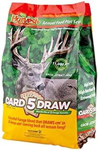 EVOLVED HARVEST 5 Card Draw Food Plot Seed - All Season Long High-Protein & Minerals Forage for Deer, Green