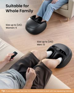 RENPHO Foot Massager Machine – Deep Kneading with Heat