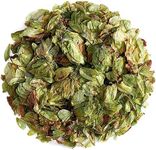 Hops Whole Leaf Organic Dried - Hop Cone Flowers Leaves - Can Be Used for Tea - Hops Tea Hop Tea Organic Hops Flowers Hop Dry Whole Hops Herb Dried Hops Dry Hops Dried Hops Flower Organic Hop