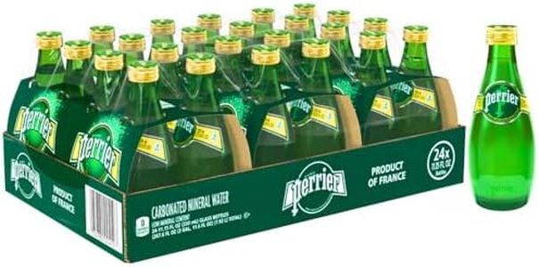 Perriers Sparkling Natural Mineral Water, 11 Oz Glass Bottles Pack of 12x330ml (Imported)