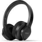 PHILIPS TAA4216BK On-Ear Wireless Bluetooth Sports Headphones | Lightweight & Rugged | Washable Ear-Cup Cushions | IP55 Dust/Water Protection | Up to 35 Hrs Playtime | Black