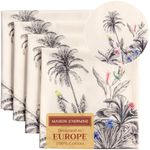 Maison d' Hermine Napkins 20"x20" 100% Cotton Decorative Washable Table Cloth Napkin for Gifts, Kitchen, Party, Wedding, Restaurant & Camping, Amazonia - Thanksgiving/Christmas (Set of 4)