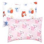 UOMNY Toddler Pillowcases for Girls 13X18 12x16 14x19 Owls and Koalas Baby Pillow Case 2 Pack Small Pillow Covers for Travel Pillow