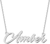 UMAGICBOX Personalized Silver Name 