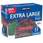 Kirkland Signature Flex-Tech 33-Gallon Trash Bag - 90 Count