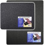 Cottage Mills Stay-in-Place Machine Mats - 2 Piece Set - 11" x 14" & 15" x 18" - Sewing Machine and Serger Mats - Calms Vibration and Dampens Noise. Made in USA.