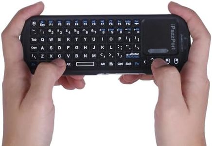 iPazzPort 2.4G Mini Wireless Keyboard with Touchpad Mouse Combo, Lightweight Portable Keyboard Controller, Compatible with Android TV Box/PC/Tablets/PS4/Raspberry Pi 3/HTPC KP-810-19S
