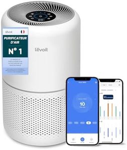 LEVOIT Purificateur d'Air HEPA Intelligent contre Allergie Pollen & Graminée, Purifier jusqu'à 50㎡, Surveille La Qualité de l'Air, Contrôle par App Alexa, 22dB Silencieux, Core 300S
