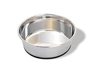 Van Ness Pets Large Stainless Steel Dog Bowl, 96 OZ, Natural