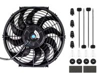 OHOB-COOL 12 Inch Electric Radiator Fan 12V cooling slim fans Push/Pull Mounting Kit