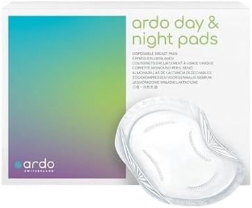 Ardo 60 Pack Disposable Day & Night Breast Pads for Breastfeeding Mums. Individual Hygiene Wrapped Ultra Absorbent Nursing Breast Pads with 360º Barrier Protector to Prevent Breast Milk Leakage.
