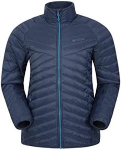 Mountain Warehouse Stoke Extreme Mens Down Jacket - Water-resistant, Down Filling, Thermal Jacket Navy Medium, Navy