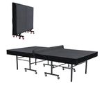 Hohong Table Tennis Table Cover Waterproof 299×176 cm, Ping Pong Table Cover Windproof for Indoor and Outdoor Use - Black