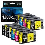 9 Pack E-Z Ink (TM Compatible PGI-1200XL Ink Cartridge Replacement for Canon PGI-1200 XL for Maxify MB2720 MB2320 MB2120 MB2350 MB2050 MB2020 Printer (3 Black, 2 Cyan, 2 Magenta, 2 Yellow)