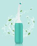 URBANMAC Plastic Retractable Handheld Bidet Portable of Antislip, Bidet Angled Nozzle Spray with Travel Bag 500ML GREEN