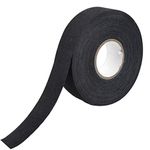 WEONE Hockey Tape, 27 Yards Adhesive Hockey Stick Tape, Anti Slip Cloth Ice Hockey Tape for Badminton Grip,Ping pong Racket,Skipping Rope,Golf Pole,Tennis Squash Racquet (Black)