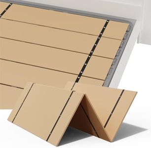 NobleRealm® Foldable Box Spring | Queen Size Bunkie Board & Bed Support Slats | Bed Board for Mattress Support | Easy Setup, Correct Sleeping Posture (58.5 x 74 Full Covered Queen Size)
