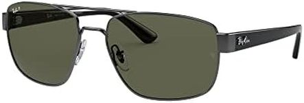 Ray-Ban RB3663 Metal Rectangular Su