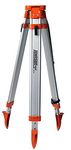 Johnson Level & Tool 40-6335 Contractor Aluminum Tripod with 5/8" - 11 Thread, 4'-5' Working Height, Silver/Orange, 1 Tripod