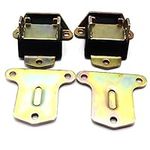 GSKMOTOR Polyurethane Motor Engine Mounts Bracket for Small & Big Block Chevy SBC BBC 350 - Black/Pair