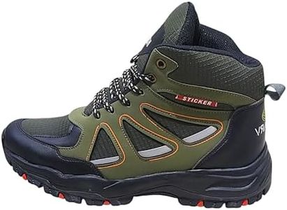 VRACHI quechuaa-8 ultra light weight Trekking Shoes for Men Hiking Shoes for Men for Outdoor High Neck Shoes for Men Anti Skid Boot Shoes for Men for Hiking, Water proof/Repelent Trekking Shoes Men.