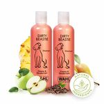 WAHL Dirty Beastie Shampoo, Dog Shampoo, Shampoo for Pets, Natural Pet Friendly Formula, For Dirty Pet Coats, Ready-to-Use, Remove Dirt and Odours, Smelly Coats, Twin Pack