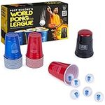 Post Malone, World Pong League Beer Pong Drinking Game for Bachelor Party Outdoor Games with Plastic Cups Ping Pong Balls, for Adults Ages 18 and up