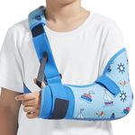 Willcom Child Arm Sling with Waist Strap, Kids Immobilizer Brace Support for Broken Arm, Collarbone, Elbow, Wrist (Comfort Version, Left, XXS, 19-23.5 Inch)