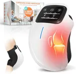 Cordless Knee Massager with LED Screen, Infrared Heat and Vibration Knee Pain Relief for Swelling Stiff Joints, Stretched Ligament and Muscles Injuries, Portable Knee Massage for Family and Friends