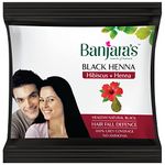 Banjara's Henna Based Hair Color Powder With Hibiscus | 10gm Each Sachet | No Ammonia | Long Lasting | Black Henna | Hair colour |(Pack of 24)