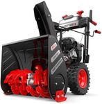 AMERISUN Gas Snow Blower, 24-Inch Self-Propelled Snow Blower Powered by 7HP OHV 212cc Engine, Electric Start, 13-Inch Snow Tires with LED Lights