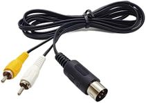 Stereo AV Audio Video Cable Lead for Sega Mega Drive 1 / Genesis/Master System 1-1.8m Long, Durable, Plug and Play