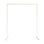 Trimming Shop Square Arch Stand 2m x 2m Party Background Decoration White Metal Arch Backdrop Stand Garden Arbors for Wedding Reception Valentines Baby Shower Engagement Birthday Decor