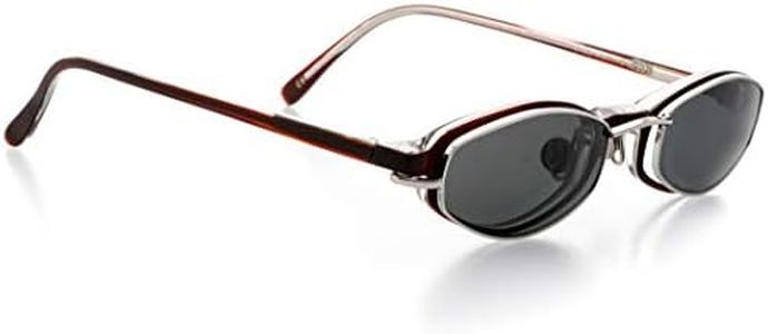 Clip-On ONLY Magnetic Eyewear - Oval Shape, Optical Shape Frames -Satin Bronze